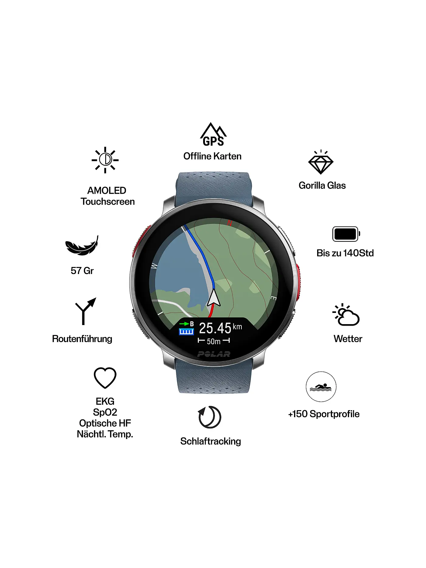 POLAR | GPS-Multisportuhr Vantage V3 S-L | 